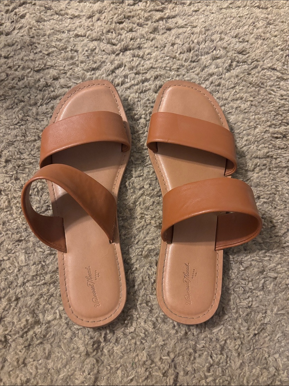 Double-Strap Women's Sandals in Tan